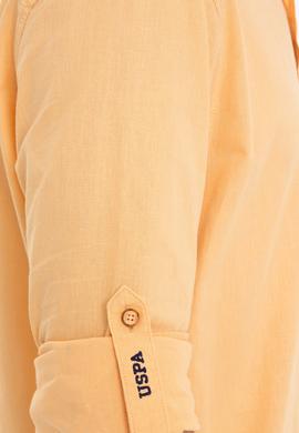 Erkek Turuncu Uzun Kollu Basic Gömlek - 50246466087