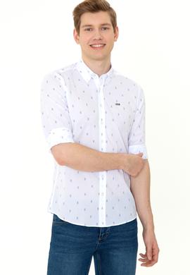 Erkek Beyaz Uzun Kollu Gömlek - 50247280014