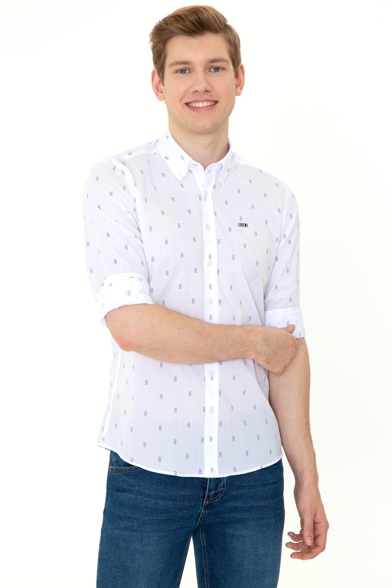 Erkek Beyaz Uzun Kollu Gömlek - 50247280014