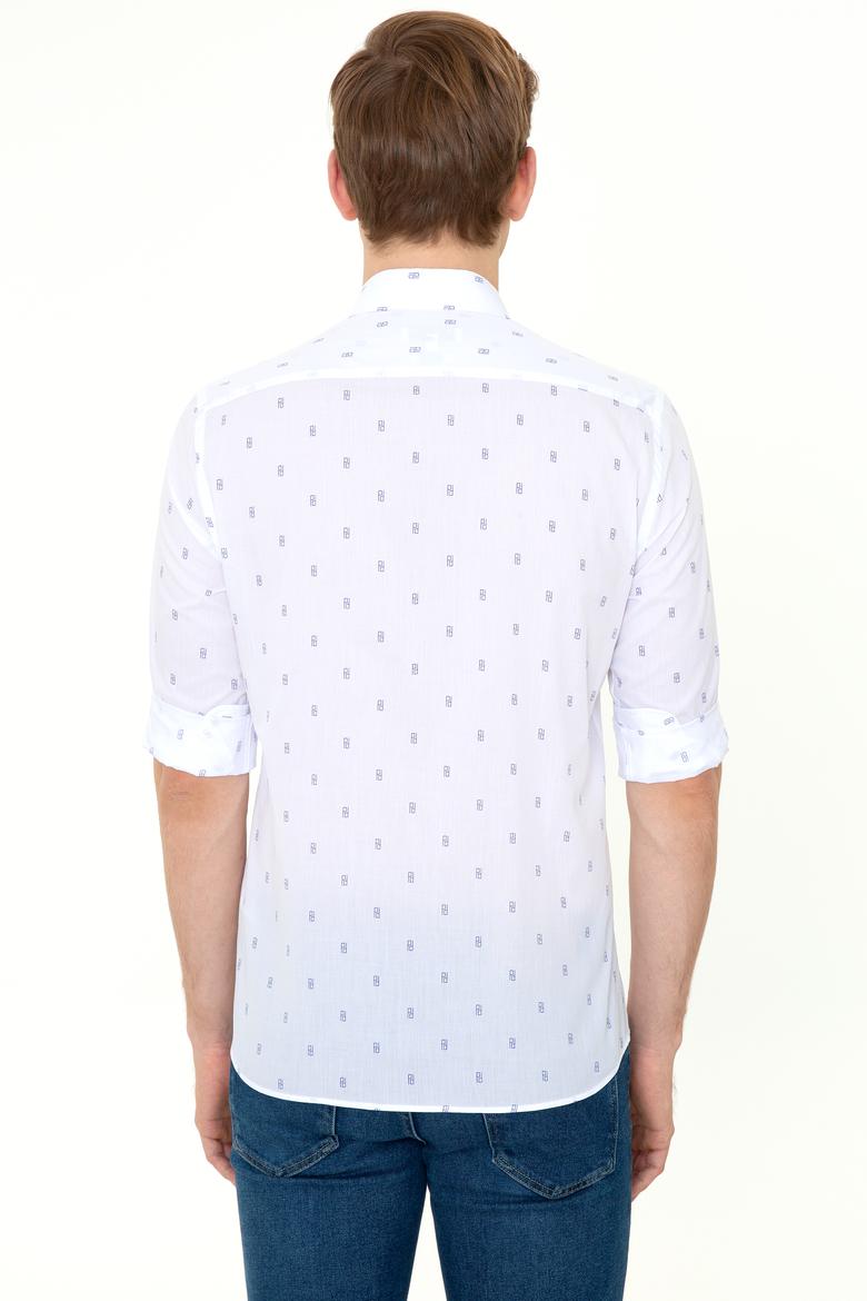 Erkek Beyaz Uzun Kollu Gömlek - 50247280014