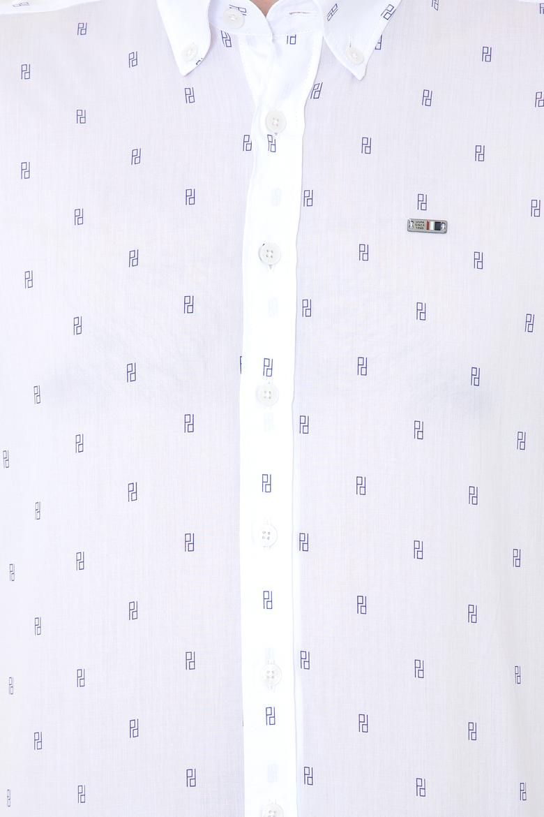 Erkek Beyaz Uzun Kollu Gömlek - 50247280014