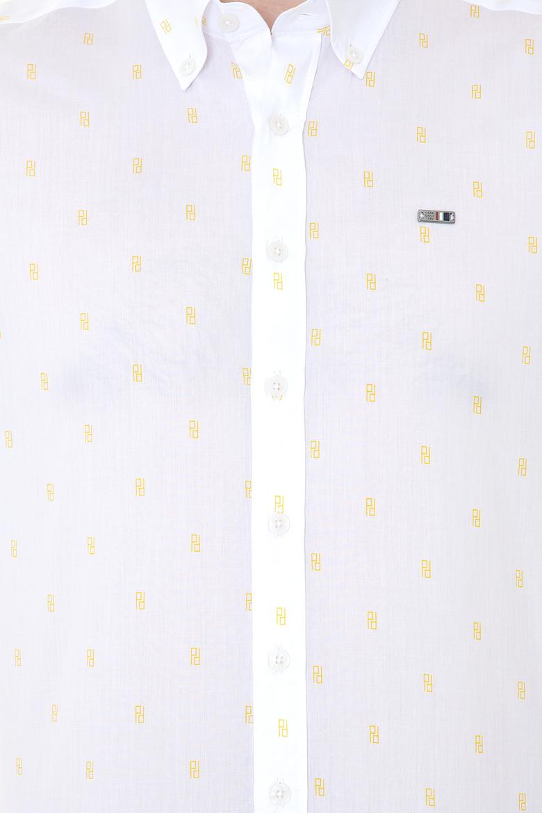 Erkek Safran Uzun Kollu Gömlek - 50247280024