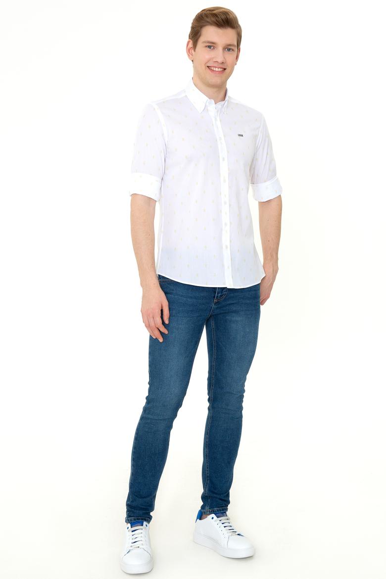 Erkek Safran Uzun Kollu Gömlek - 50247280024