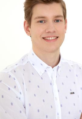 Erkek Beyaz Uzun Kollu Gömlek - 50247280014