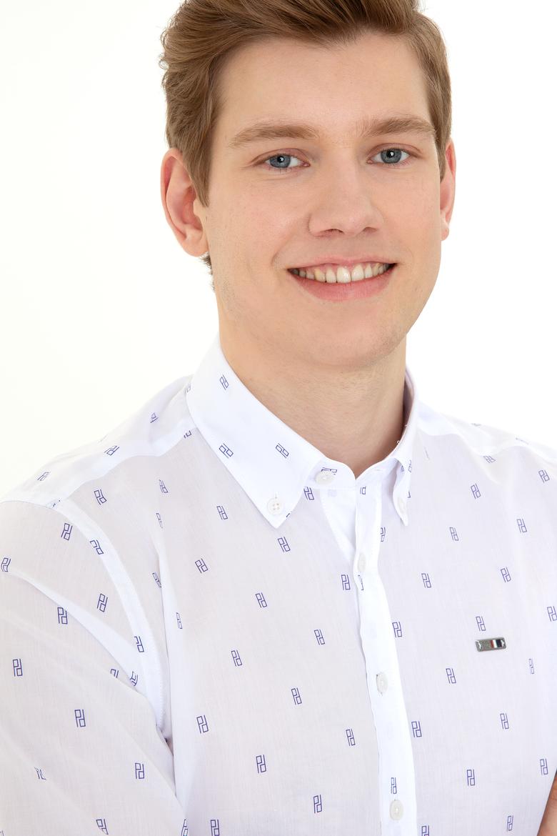 Erkek Beyaz Uzun Kollu Gömlek - 50247280014