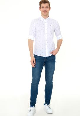 Erkek Beyaz Uzun Kollu Gömlek - 50247280014