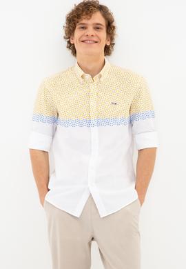 Erkek Safran Uzun Kollu Gömlek - 50249496009