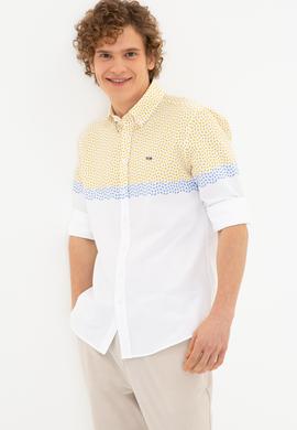 Erkek Safran Uzun Kollu Gömlek - 50249496009