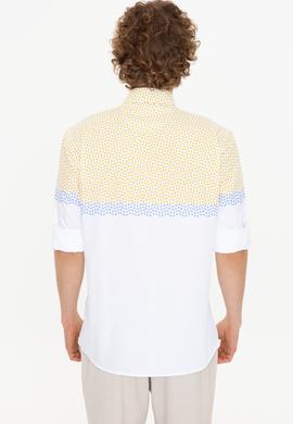 Erkek Safran Uzun Kollu Gömlek - 50249496009