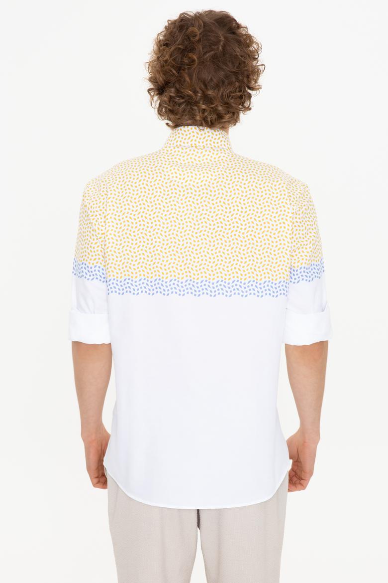 Erkek Safran Uzun Kollu Gömlek - 50249496009