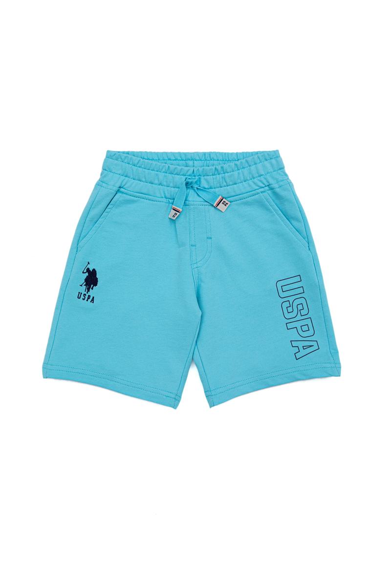 Çocuk Turkuaz Örme Şort