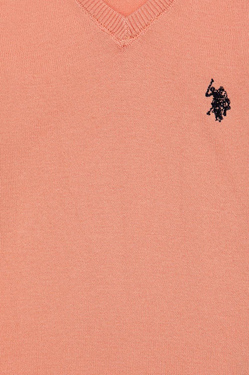 Kız Çocuk Somon Triko Kazak