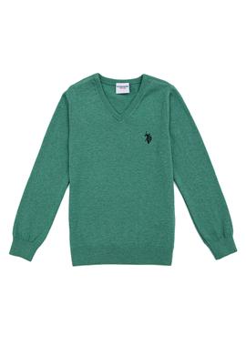 Kız Çocuk Mint V Yaka Kazak - 50237168020