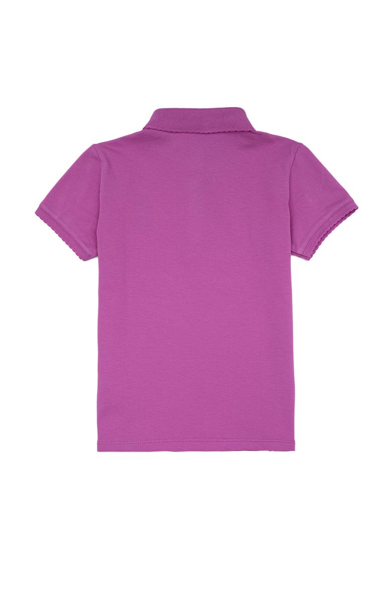 Kız Çocuk Menekşe Basic Polo Yaka Tişört - 50246800030