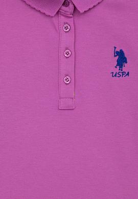 Kız Çocuk Menekşe Basic Polo Yaka Tişört - 50246800030