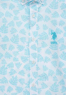 Erkek Çocuk Turkuaz Uzun Kollu Gömlek - 50247648005