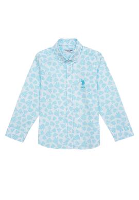 Erkek Çocuk Turkuaz Uzun Kollu Gömlek - 50247648005