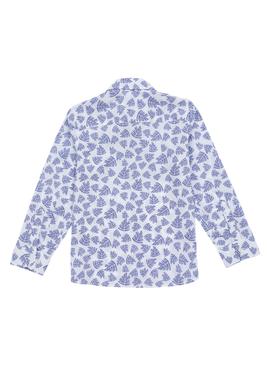 Erkek Çocuk Mavi Uzun Kollu Gömlek - 50247648016