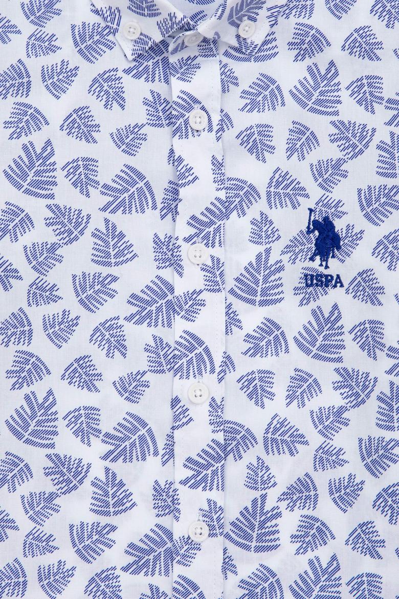 Erkek Çocuk Mavi Uzun Kollu Gömlek - 50247648016