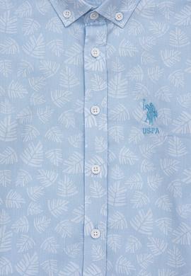 Erkek Çocuk Mavi Uzun Kollu Gömlek - 50247648027