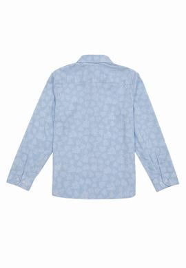 Erkek Çocuk Mavi Uzun Kollu Gömlek - 50247648027