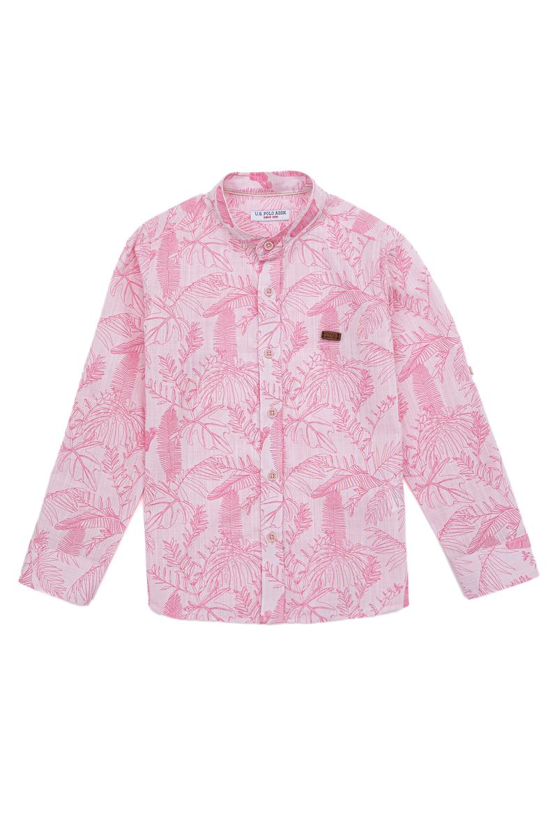 Erkek Çocuk Pudra Uzun Kollu Gömlek