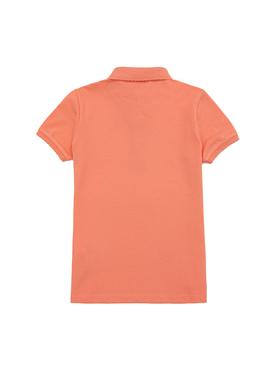 Kız Çocuk Somon Basic Polo Yaka Tişört - 50246800052