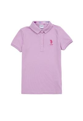 Kız Çocuk Manolya Basic Polo Yaka Tişört - 50246800133
