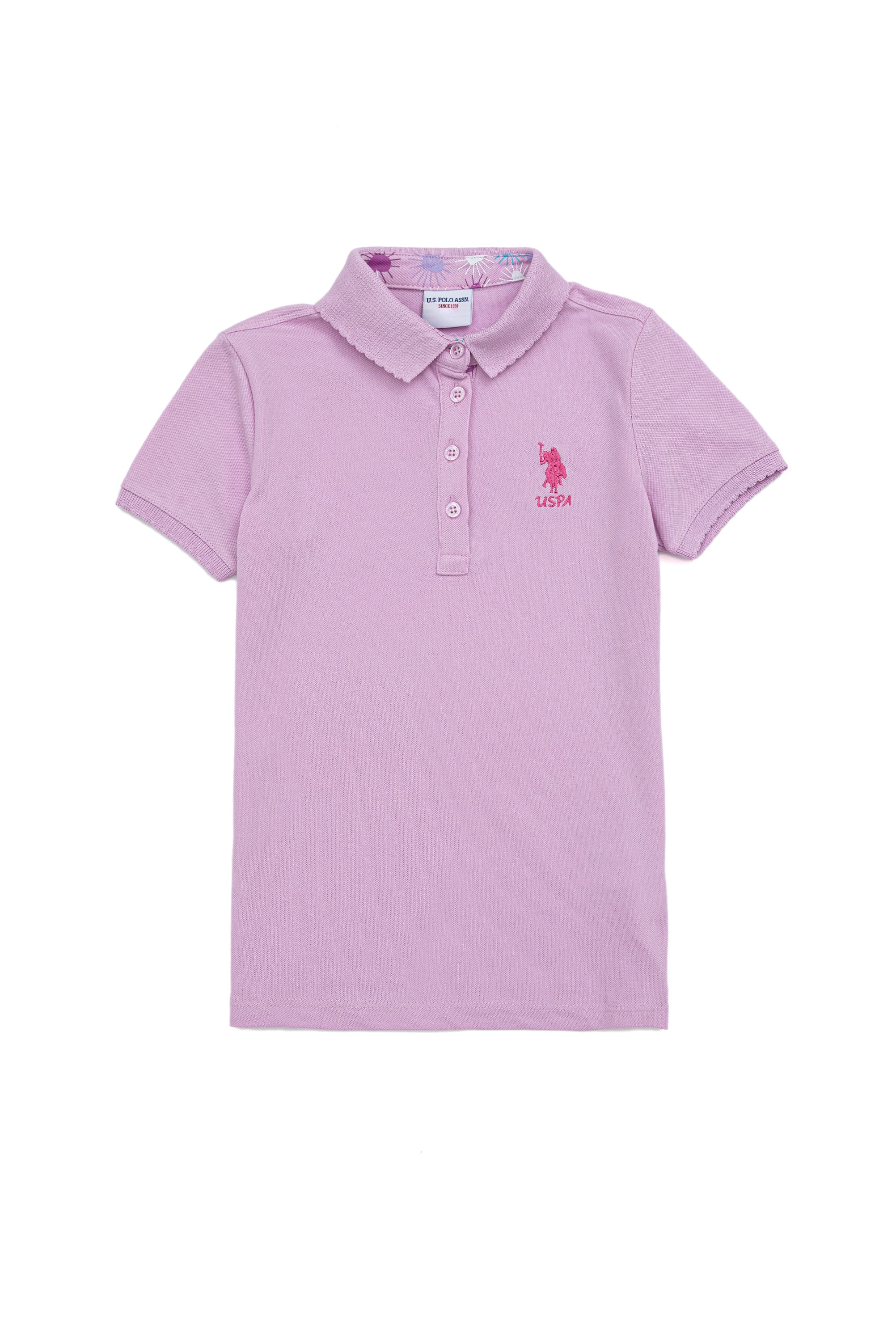 Kız Çocuk Manolya Basic Polo Yaka Tişört