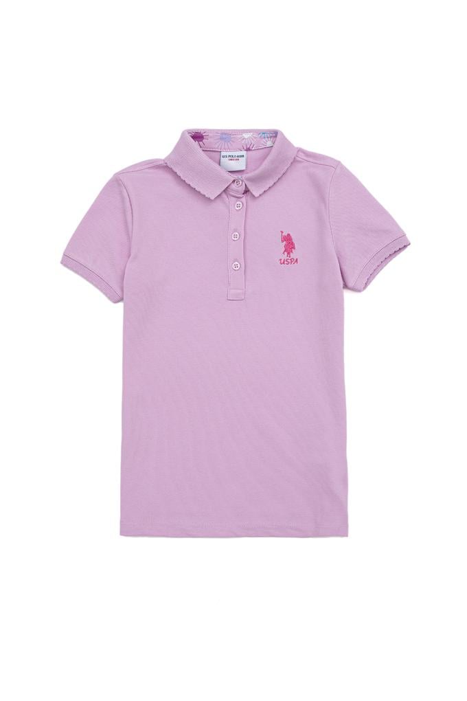 Kız Çocuk Manolya Basic Polo Yaka Tişört