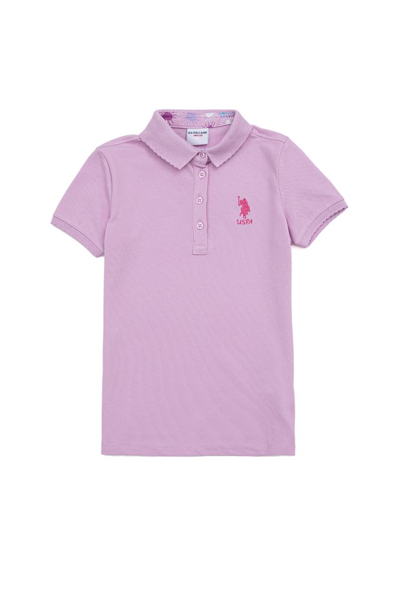 Kız Çocuk Manolya Basic Polo Yaka Tişört