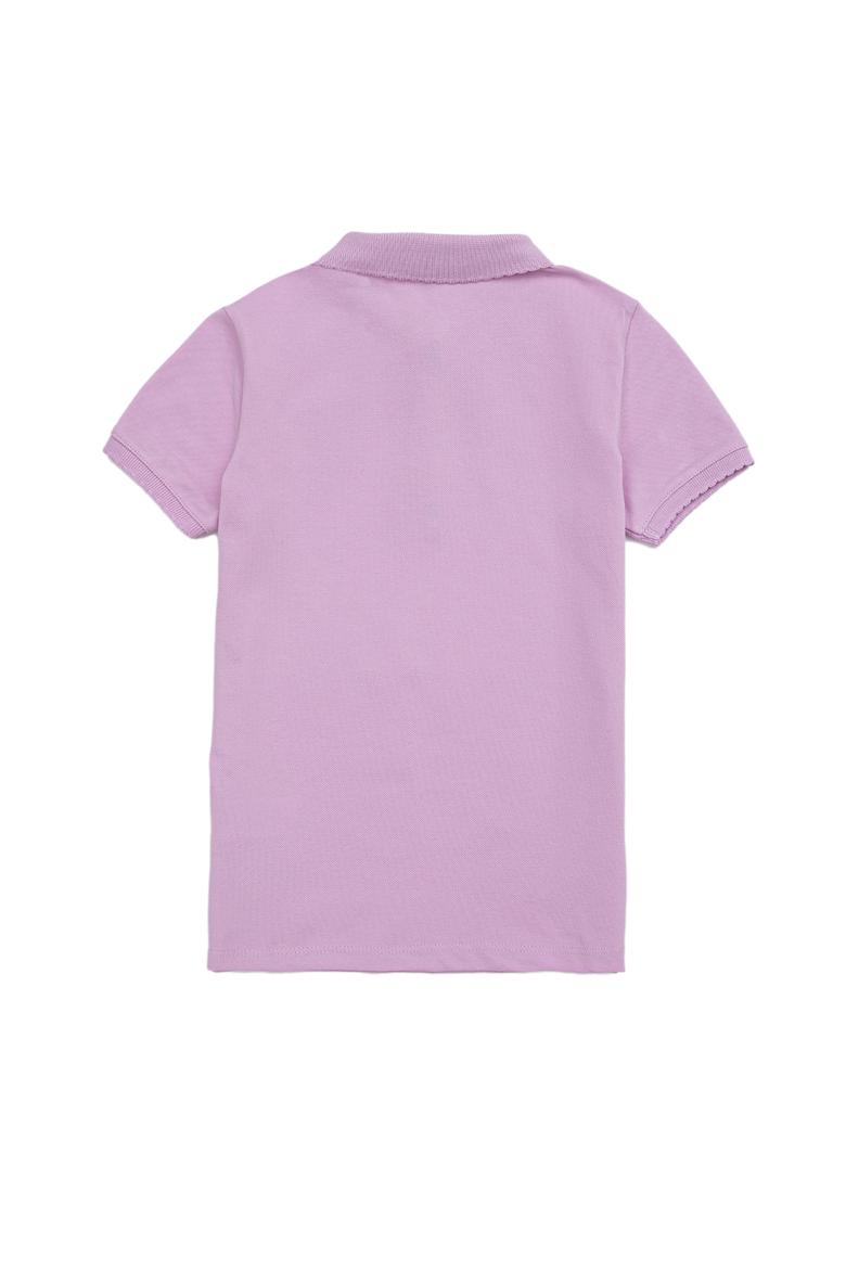 Kız Çocuk Manolya Basic Polo Yaka Tişört - 50246800133