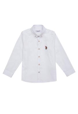 Erkek Çocuk Beyaz Uzun Kollu Basic Gömlek - 50247649001