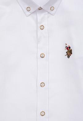 Erkek Çocuk Beyaz Uzun Kollu Basic Gömlek - 50247649001