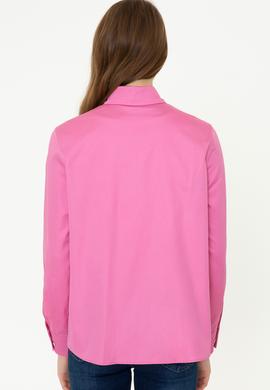 Kadın Pembe Uzun Kollu Gömlek - 50246461012