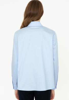 Kadın Açık Mavi Gömlek Uzunkol - 50246461022
