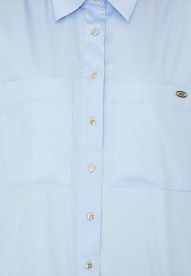 Kadın Açık Mavi Gömlek Uzunkol - 50246461022