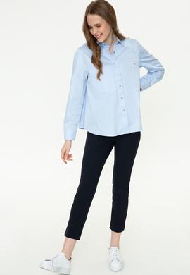 Kadın Açık Mavi Gömlek Uzunkol - 50246461022
