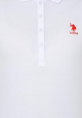 Kadın Beyaz Basic Polo Yaka Tişört - 50246326008