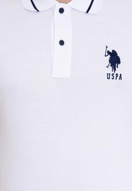 Erkek Beyaz Polo Yaka T-Shirt Basic - 50247371030