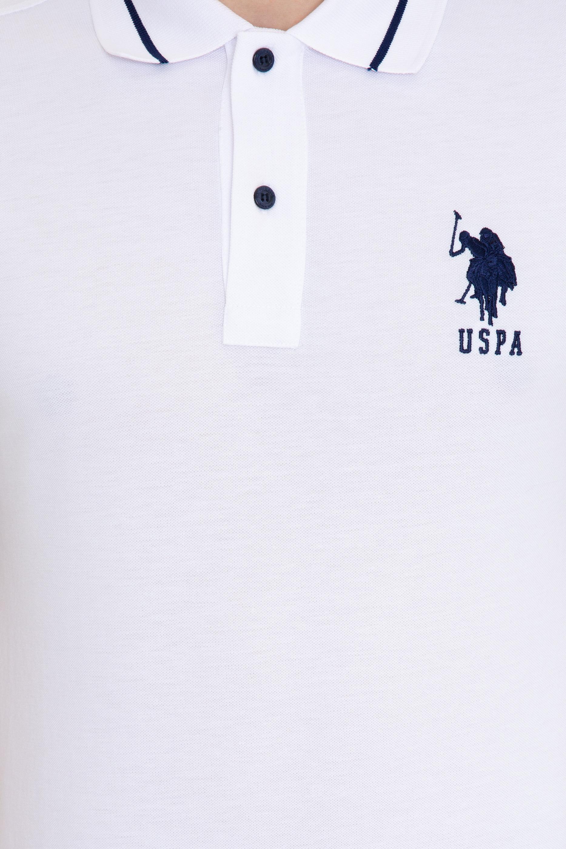 Erkek Beyaz Polo Yaka T-Shirt Basic