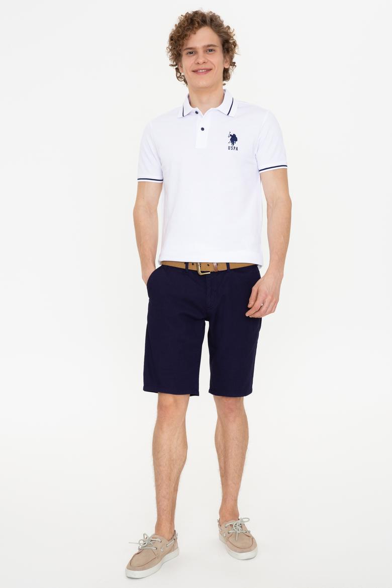 Erkek Beyaz Polo Yaka T-Shirt Basic - 50247371030