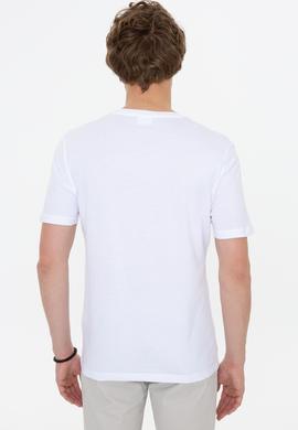 Erkek Beyaz Basic Tişört - 50248506008