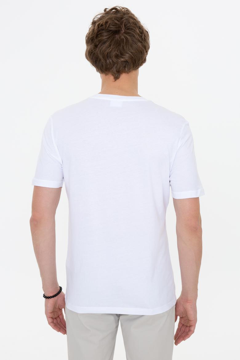 Erkek Beyaz Basic Tişört - 50248506008