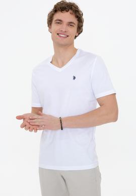 Erkek Beyaz Basic Tişört - 50248506008