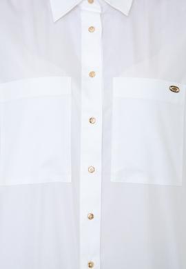 Kadın Beyaz Uzun Kollu Gömlek - 50246461050