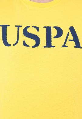 Erkek Açık Sarı Basic Bisiklet Yaka Tişört - 50248569139