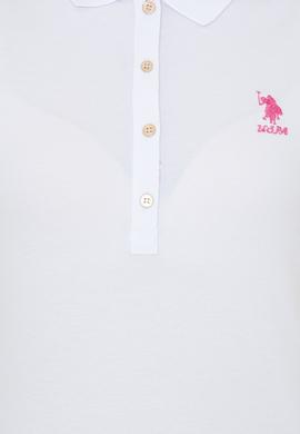 Kadın Beyaz Basic Polo Yaka Tişört - 50246287007