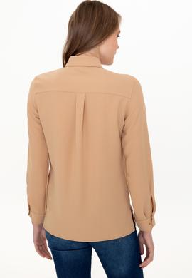Kadın Camel Uzun Kollu Gömlek - 50237593040