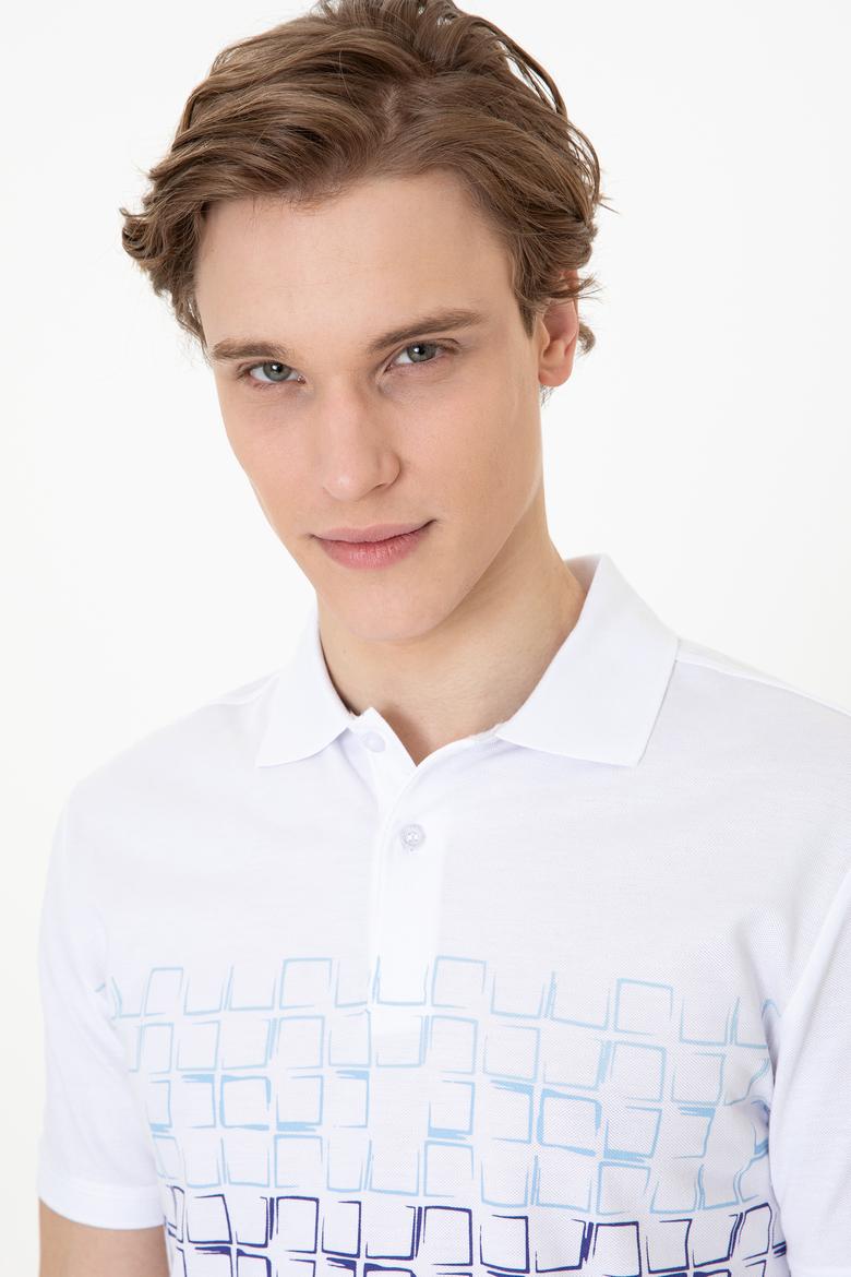 Erkek Mavi Polo Yaka Tişört - 50247675020